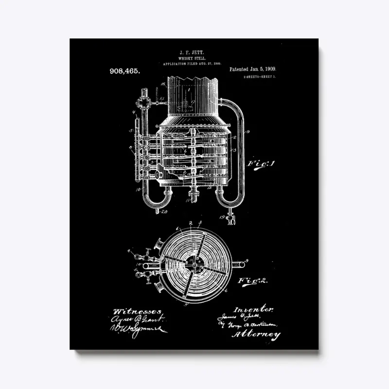 US Patent Whisky Still 1909