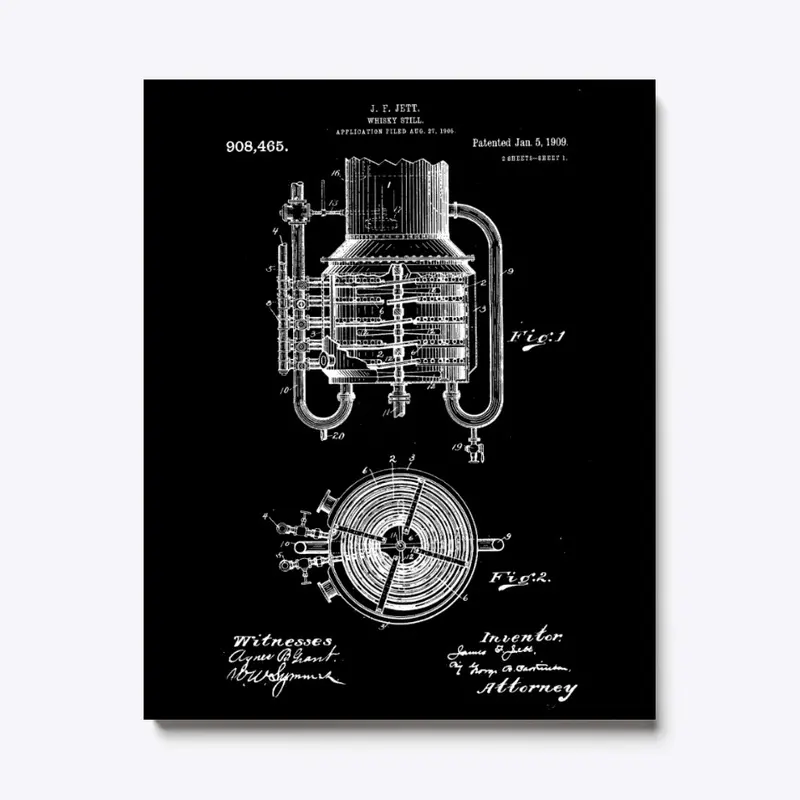 US Patent Whisky Still 1909